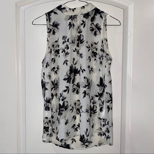 Sienna Sky Black & White Floral Blouse